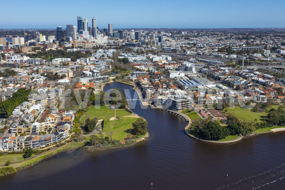 Aerial Image of Claisebrook Cove East Perth