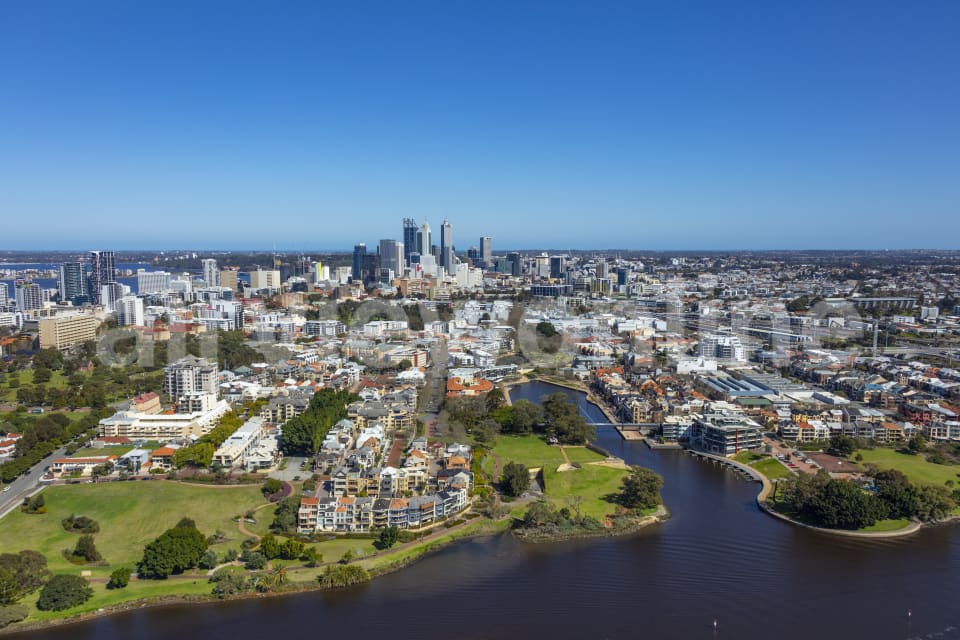 Aerial Image of Victoria Gardens East Perth