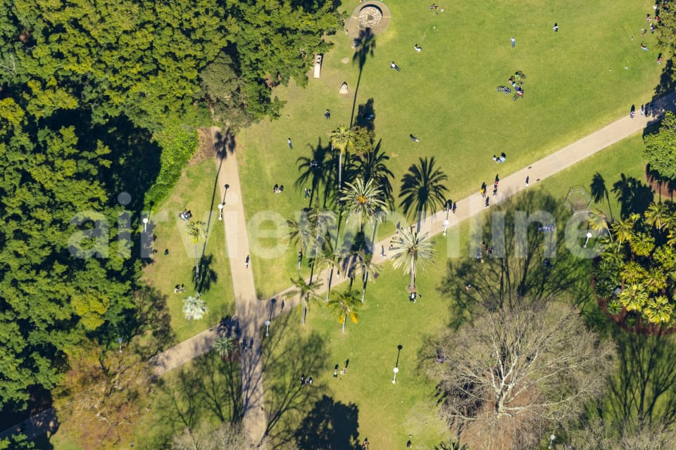 Aerial Image of Hyde Park Sydney