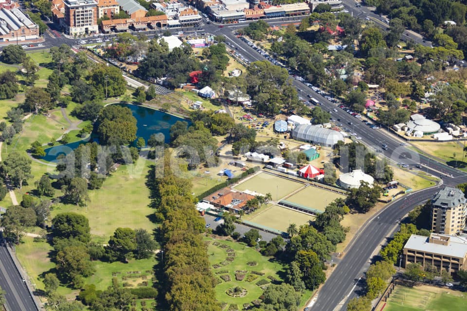 Aerial Image of Adelaide Bowling Club And Adelaide Fringe Festival
