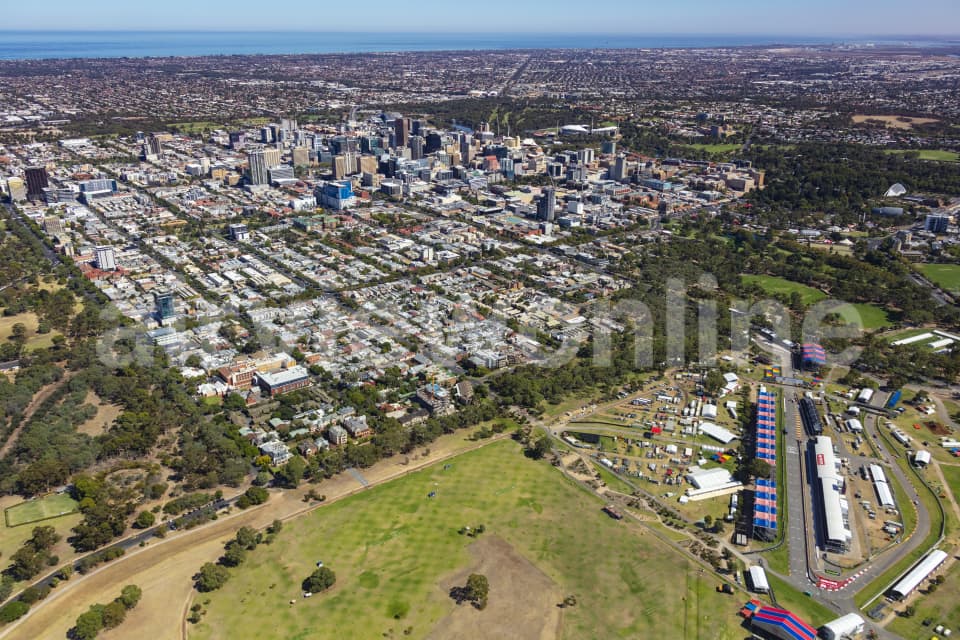 Aerial Image of Adelaide Street Circuit