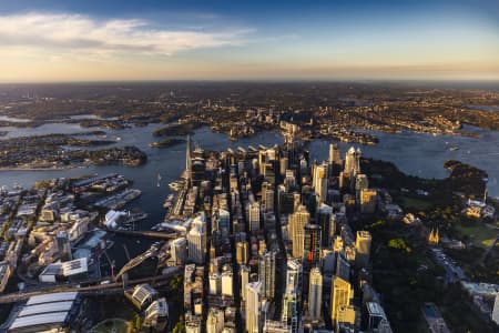 Aerial Image of SYDNEY DUSK