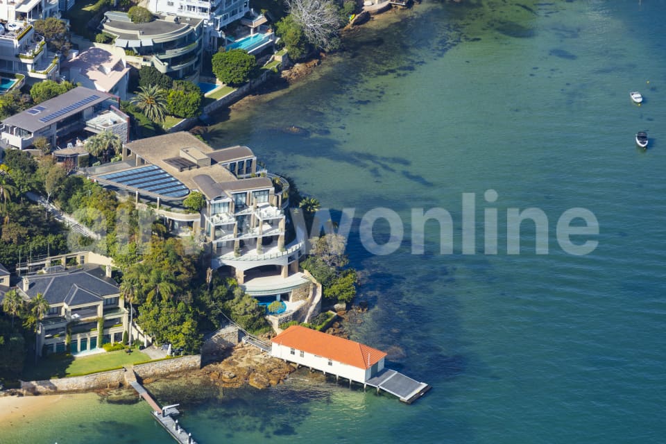Aerial Image of Point Piper Luxury Homes
