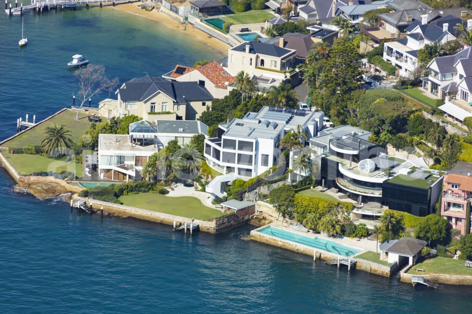 Aerial Image of Point Piper Luxury Homes