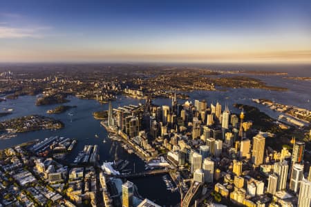 Aerial Image of SYDNEY DUSK