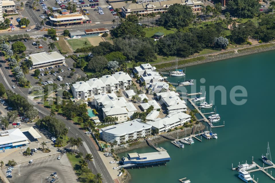 Aerial Image of Breakwater Marina And Ferry Townsville