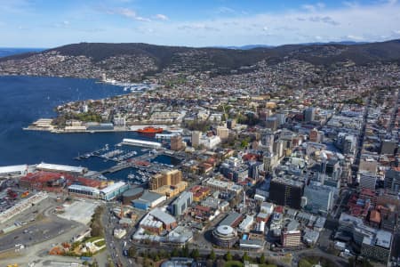 Aerial Image of HOBART CBD