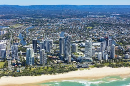 Aerial Image of BROADBEACH AND SURROUNDS