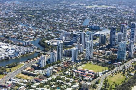 Aerial Image of GOLD COAST CONVENTION AND EXHIBITION CENTRE & THE STAR GOLD COAST, BROADBEACH