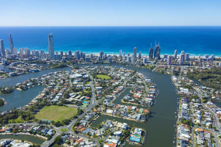Aerial Image of ISLE OF CAPRI, SURFERS PARADISE
