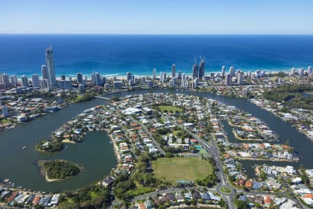 Aerial Image of ISLE OF CAPRI, SURFERS PARADISE