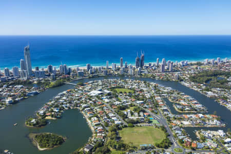 Aerial Image of ISLE OF CAPRI, SURFERS PARADISE