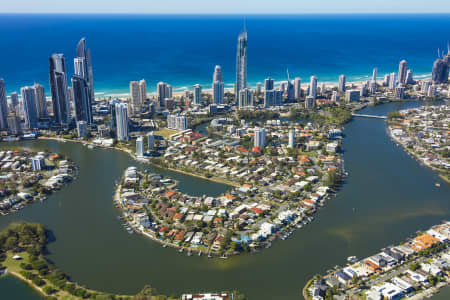 Aerial Image of PARADISE ISLAND, SURFERS PARADISE