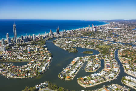 Aerial Image of ISLE OF CAPRI, SURFERS PARADISE