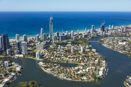 Aerial Image of PARADISE ISLAND, SURFERS PARADISE