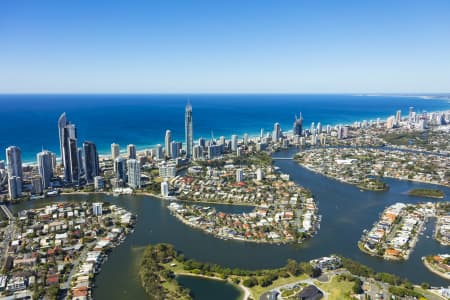 Aerial Image of PARADISE ISLAND, SURFERS PARADISE
