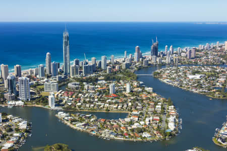 Aerial Image of PARADISE ISLAND, SURFERS PARADISE