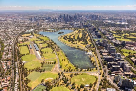 Aerial Image of ALBERT PARK LAKE