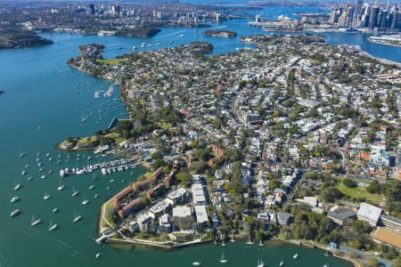 Aerial Image of SOMERVILLE POINT BALMAIN