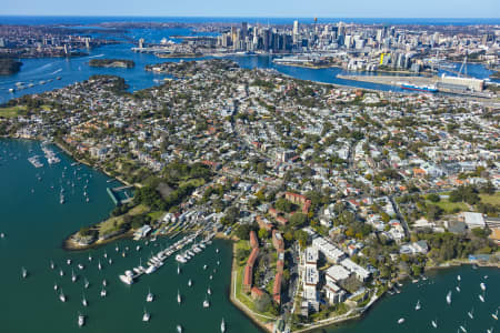 Aerial Image of SOMERVILLE POINT BALMAIN