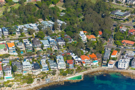 Aerial Image of BOWER STREET AND MARINE PARADE MANLY