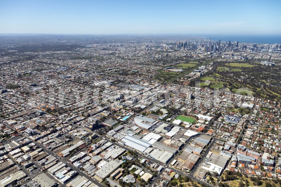 Aerial Image of Sydney Road, Brunswick