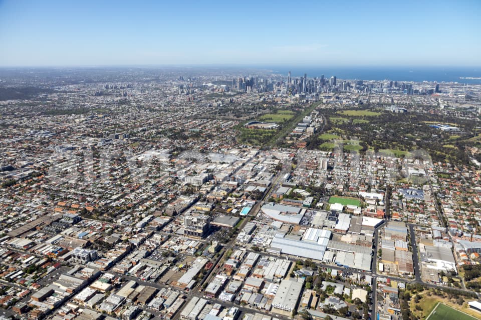 Aerial Image of Sydney Road, Brunswick