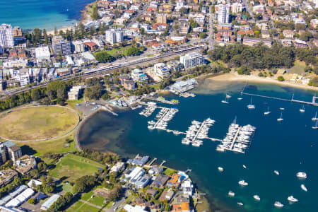 Aerial Image of CRONULLA STATION AND WHARF