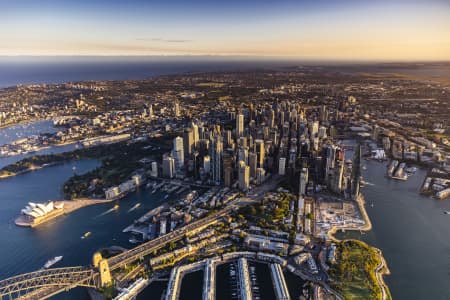 Aerial Image of SYDNEY DUSK