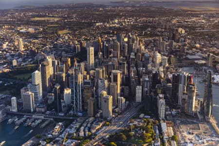 Aerial Image of SYDNEY DUSK