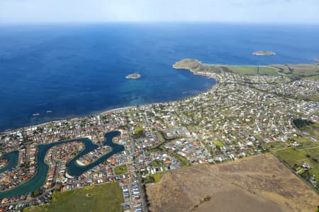 Aerial Image of VICTOR HARBOR AND PORT ELLIOT