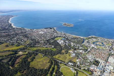 Aerial Image of VICTOR HARBOR AND PORT ELLIOT