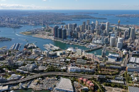 Aerial Image of PYRMONT LOOKING NORTH-EAST