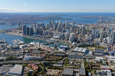 Aerial Image of PYRMONT LOOKING NORTH-EAST