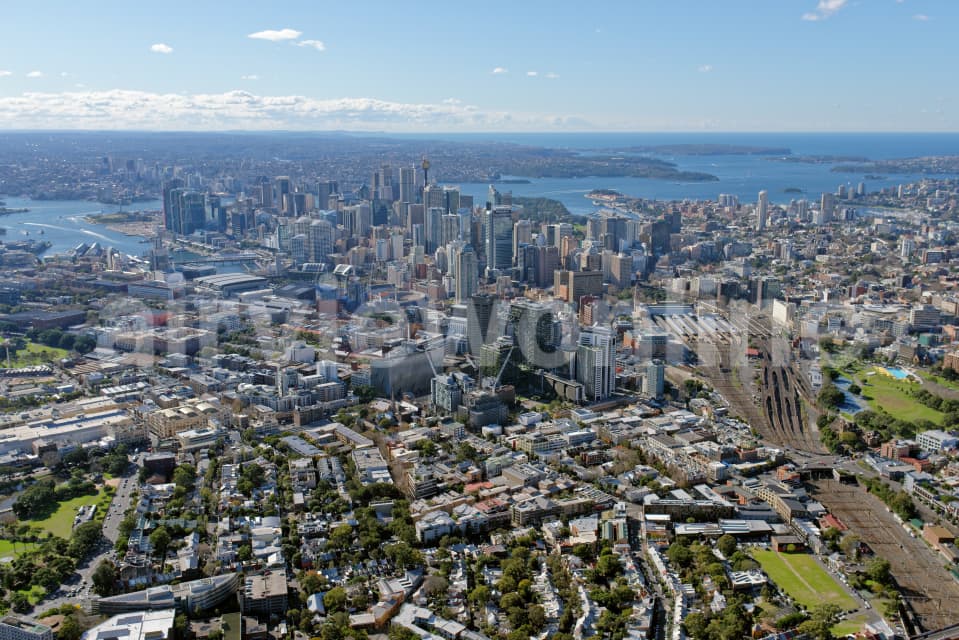 Aerial Image of Chippendale Looking North-East