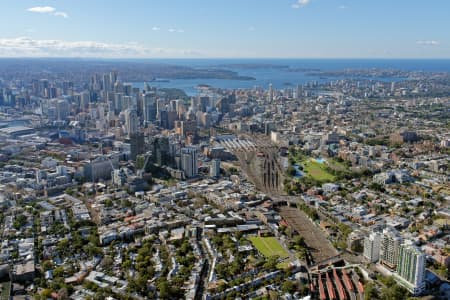 Aerial Image of DARLINGTON LOOKING NORTH-EAST