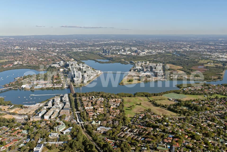 Aerial Image of Meadowbank Looking South-West