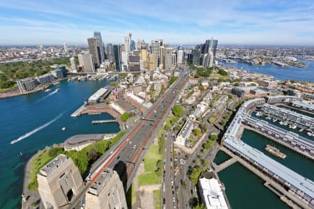 Aerial Image of SYDNEY CBD VIEWED FROM ABOVE DAWES POINT