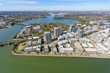 Aerial Image of RHODES LOOKING EAST