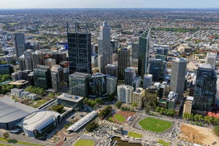 Aerial Image of PERTH CBD LOOKING NORTH