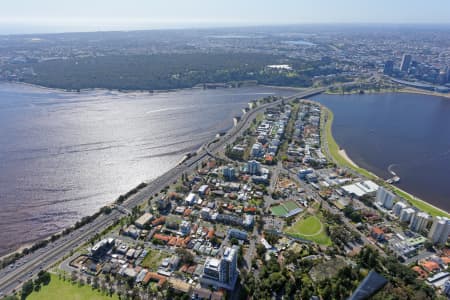 Aerial Image of SOUTH PERTH LOOKING NORTH-WEST