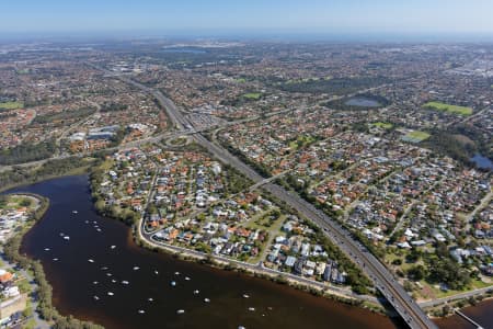 Aerial Image of BRENTWOOD LOOKING SOUTH-WEST