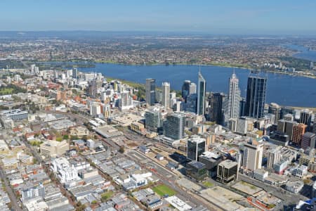 Aerial Image of PERTH CBD FROM THE NORTH-WEST