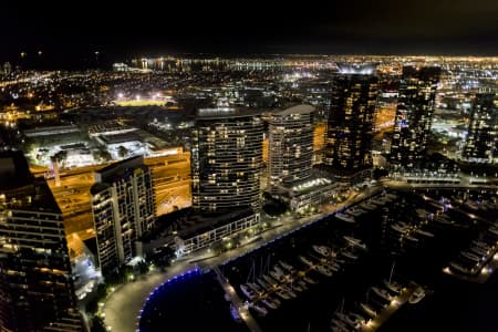 Aerial Image of MELBOURNE DOCKLANDS NIGHT SERIES