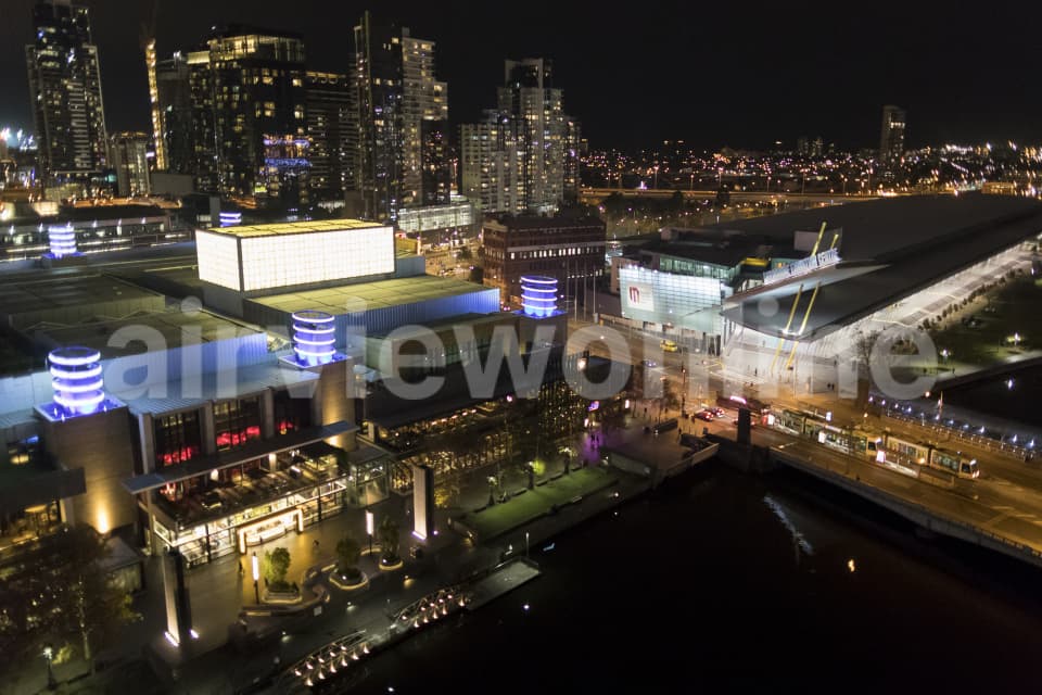 Aerial Image of Melbourne South Bank Night Series