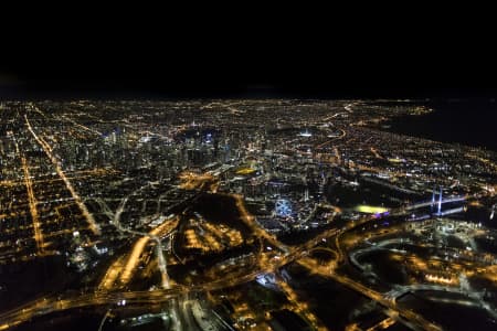 Aerial Image of MELBOURNE NIGHT SERIES