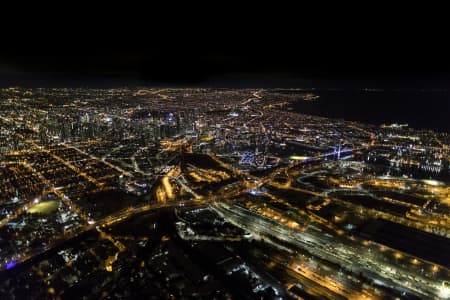 Aerial Image of MELBOURNE NIGHT SERIES