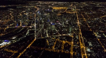 Aerial Image of MELBOURNE NIGHT SERIES