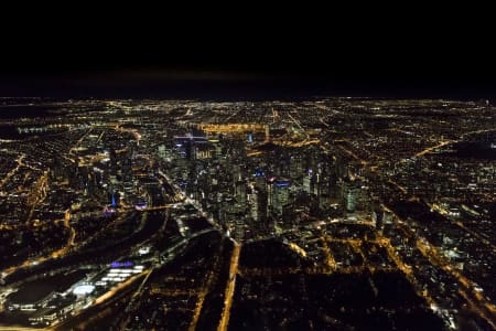 Aerial Image of MELBOURNE NIGHT SERIES