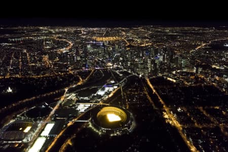 Aerial Image of MELBOURNE NIGHT SERIES